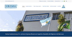 Desktop Screenshot of henisa.com