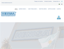 Tablet Screenshot of henisa.com